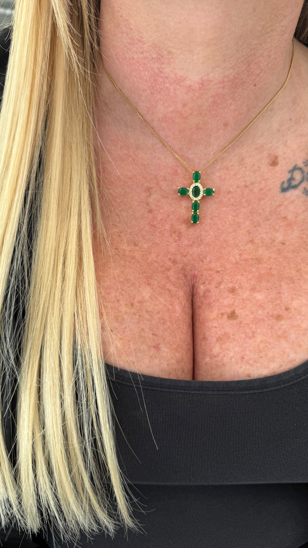 Collana Croce brillanti