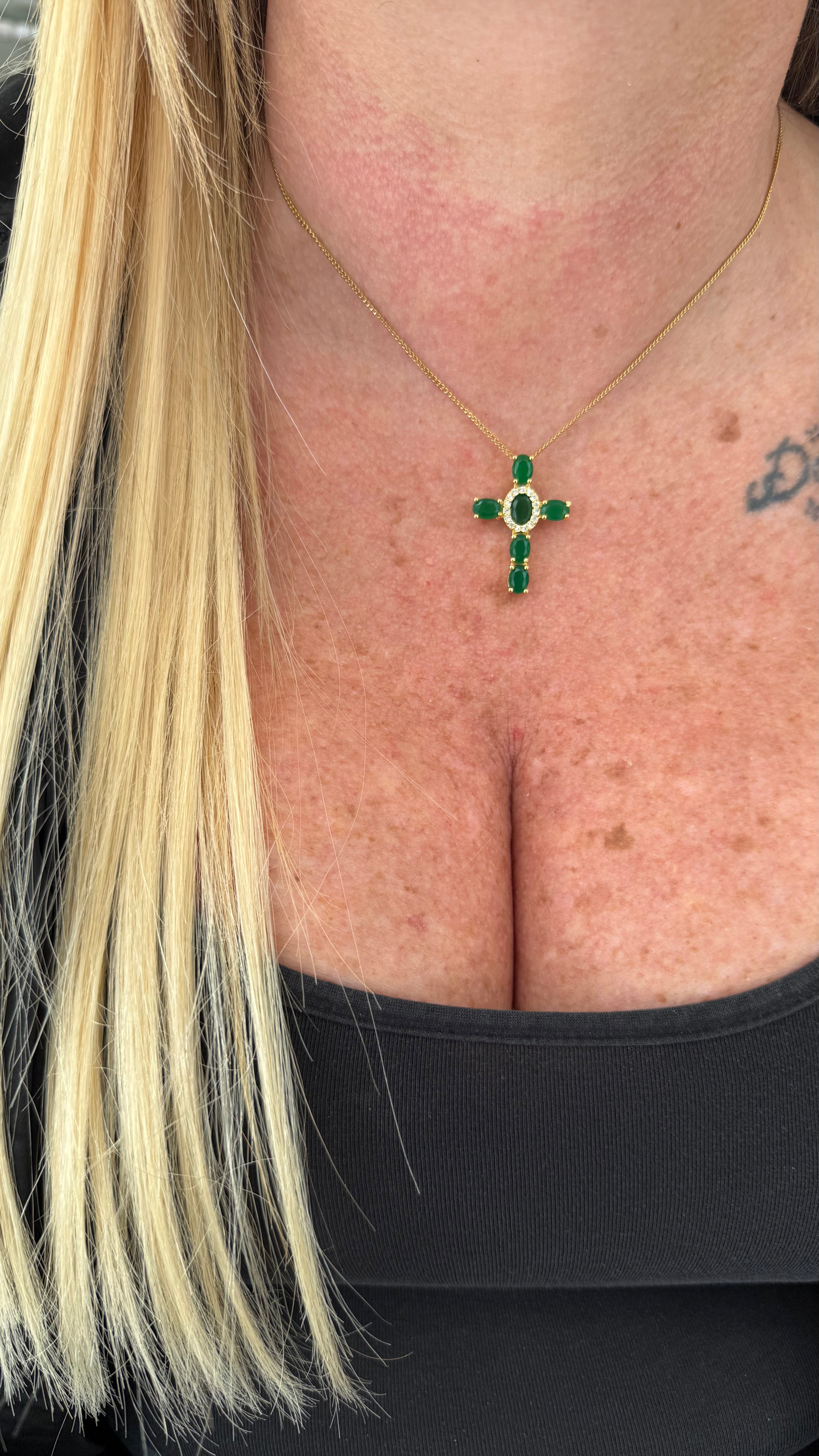 Collana Croce brillanti