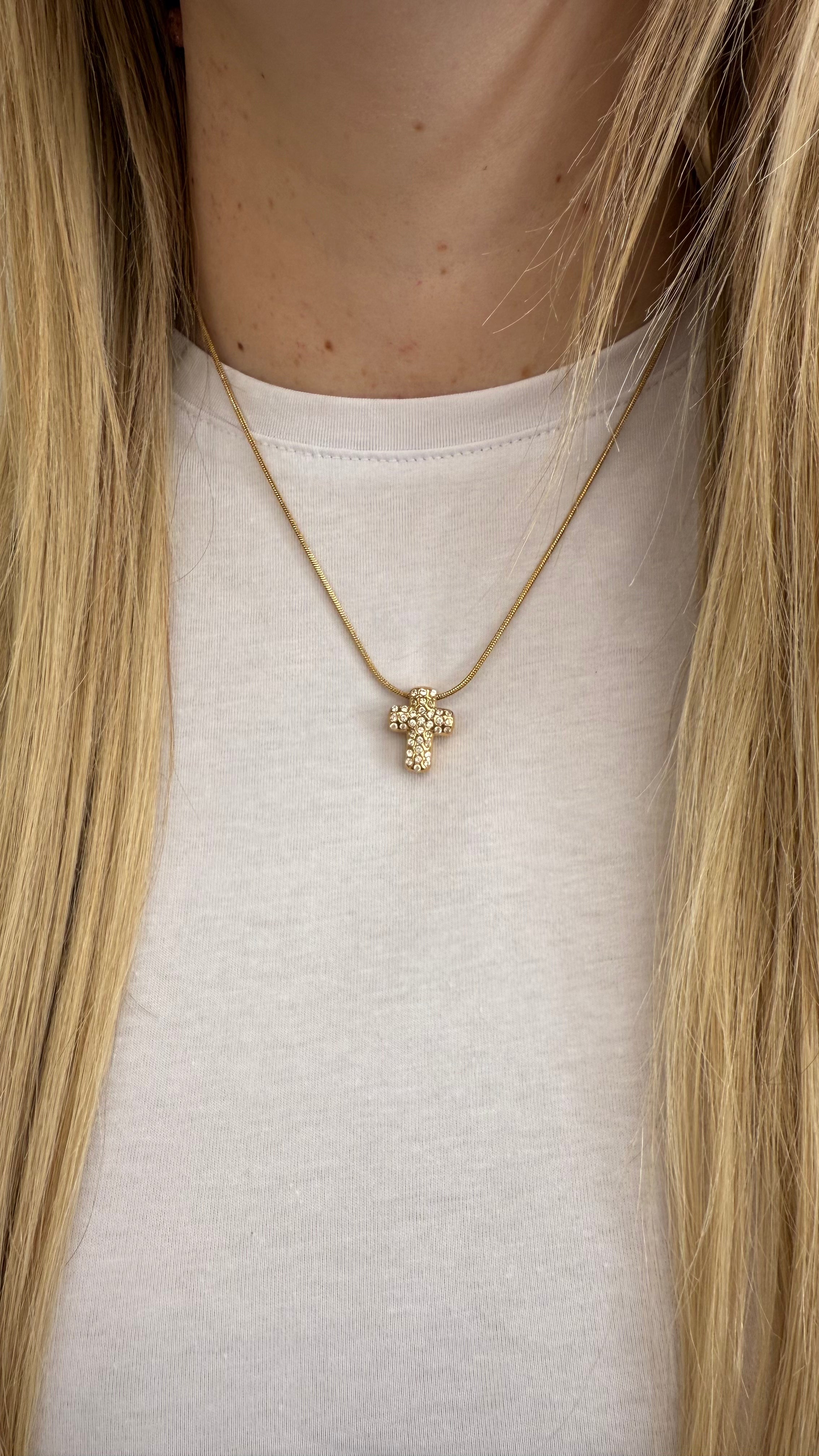 Collana mini croce